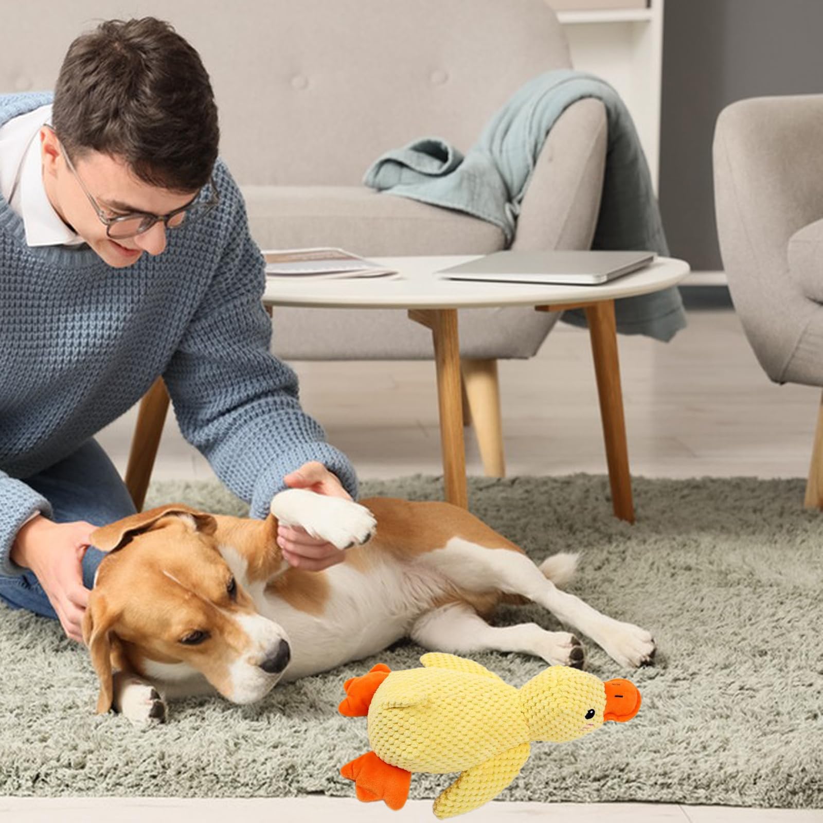 HSYWSH Anti-stress Duck Dog Anti-Stress Duck Quacker Calming Duck Toy The Mellow Dog Calming Duck - Image 4