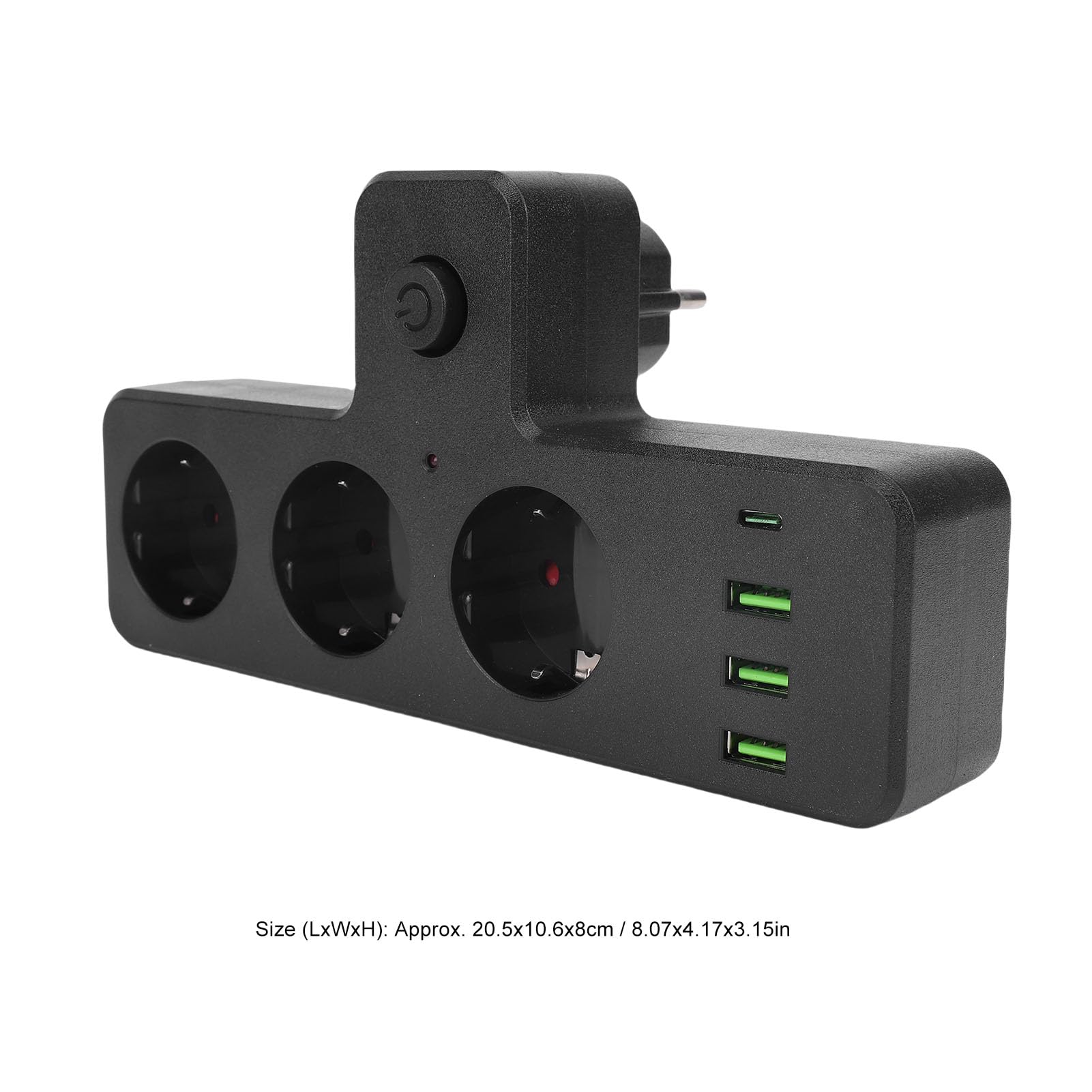 Extlet Extender, 3 Punkty Sieciowe 3 Porty USB 1 Typ C Port Multi Funkcjonalny Pasek Zasilający z Przełącznikiem, do Domu w Pokoju Domowym RV RV
