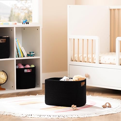 Miniatura 81 de UBBCARE Paquete de 2 canastas pequeñas, canastas de almacenamiento tejidas para organización, canasta de regalo pequeña, canasta de juguetes