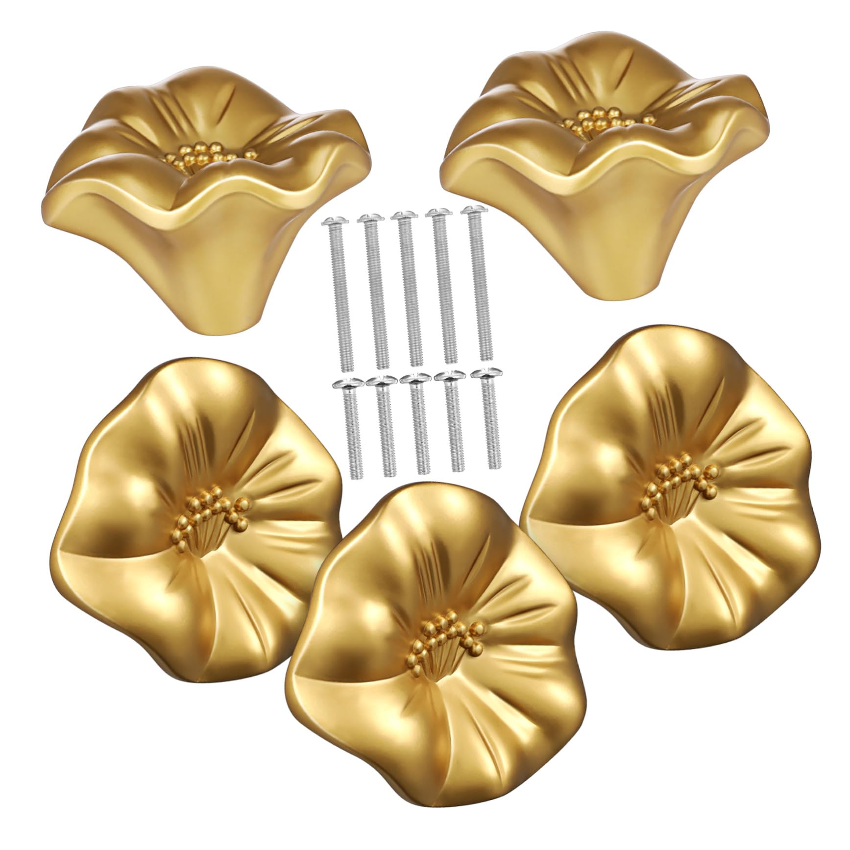 Boutons de meuble TEHAUX vintage poignées ergonomiques armoire et commode x5