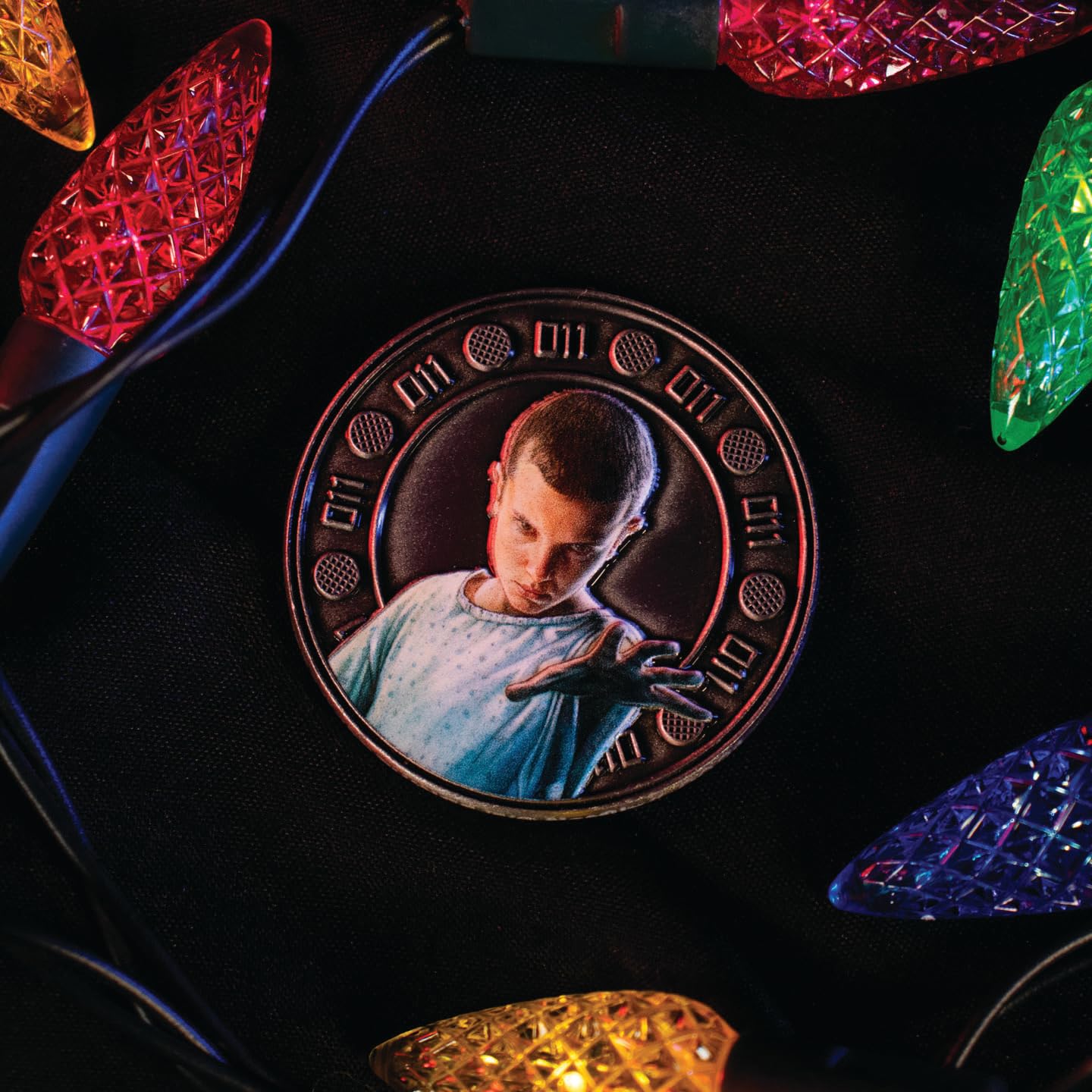 FaNaTtik Stranger Things Eleven and Hopper - Moneda coleccionable