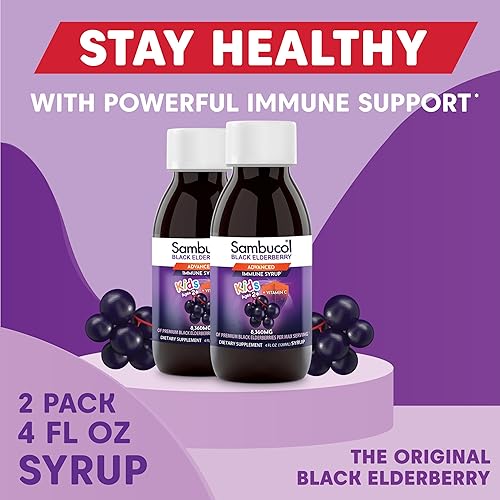 Miniatura 5 de Sambucol de arándanos, para niños, 4 onzas