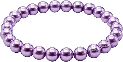 Miniatura 315 de Amazing Gemstone Pulsera de cristal para mujeres y hombres, pulsera de cristal curativo de protección, pulsera elástica con cuentas de piedras