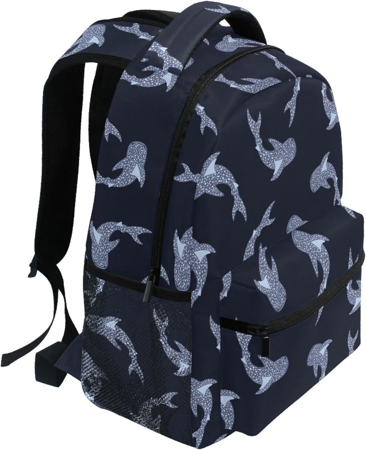 Fisyme Sea Whale Sharks Laptop Backpack Bag Bookbag Casual Travel Hiking Computer Notebooks Daypacks