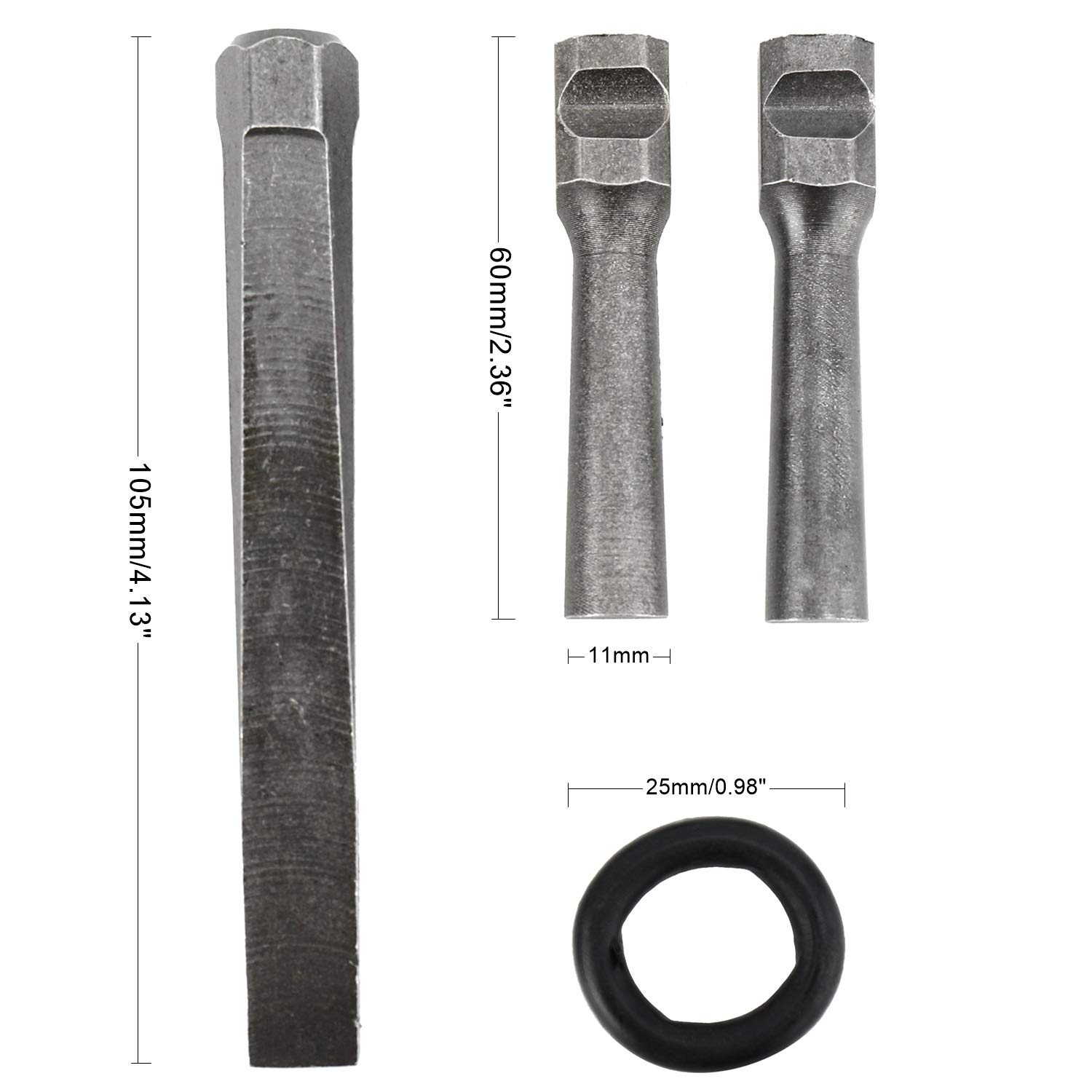 Homtone 16mm Cuneo di granito 10 Set, 5/8 Spina Cuneo Piuma Spessori Calcestruzzo Marmo Granito Pietra Roccia Splitting Utensili