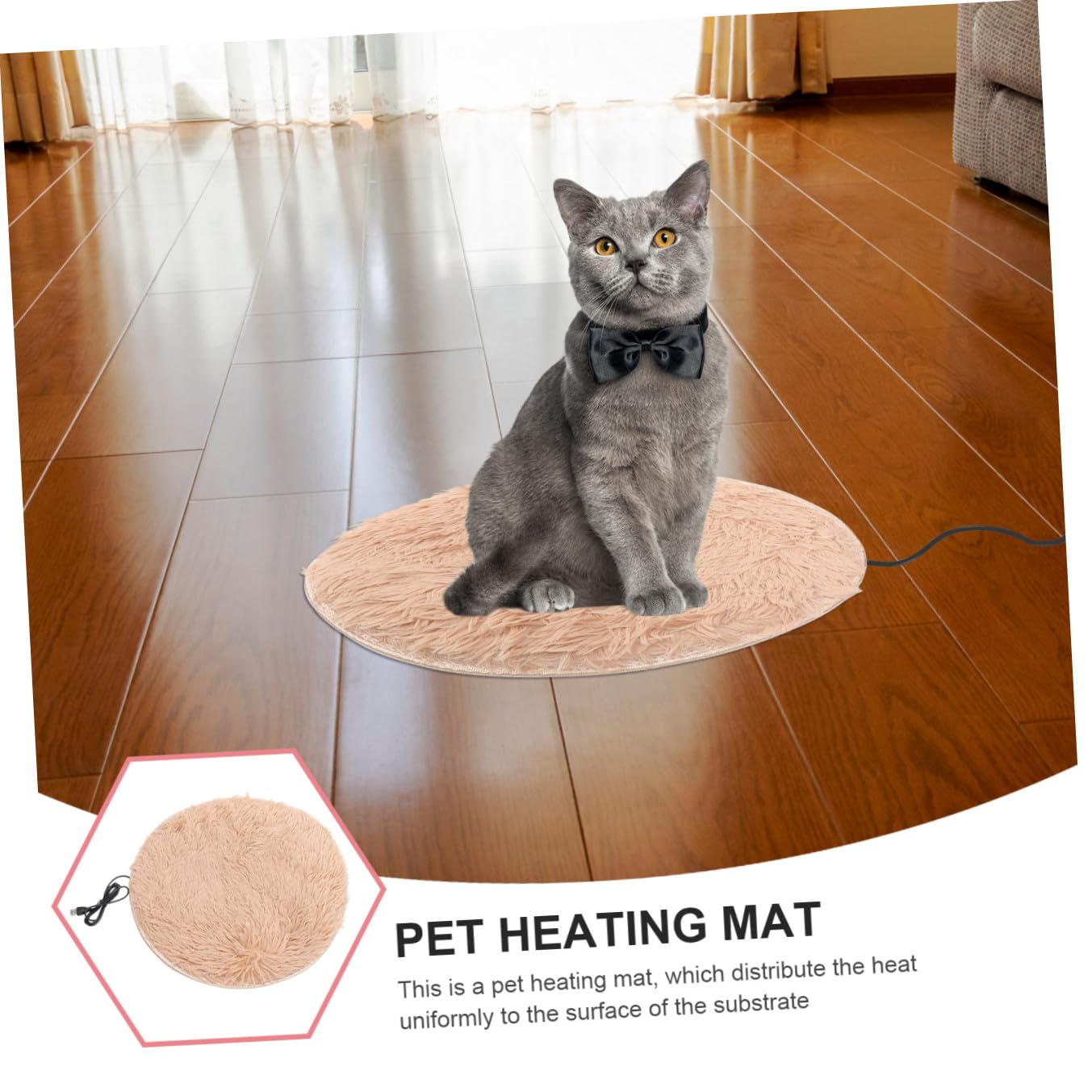 Mipcase 3stücke USB Heizkissen Für Katzen Und Hunde Temperaturregulierend Weiche Und Bequeme Wärmematte Für Ältere Und Kranke Haustiere Leicht Zu Reinigen