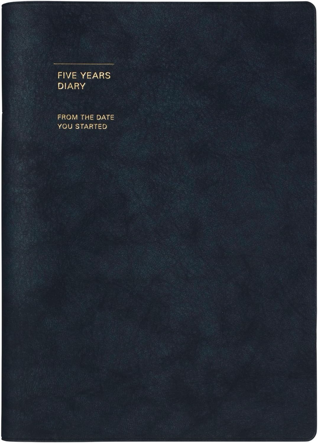 MARK'STYLE 5-Year Journal – Undated Mindful Diary for 5 Years of Entries with Goal Tracker, Memory & Photo Pages, and Inspirational Quotes (Red)