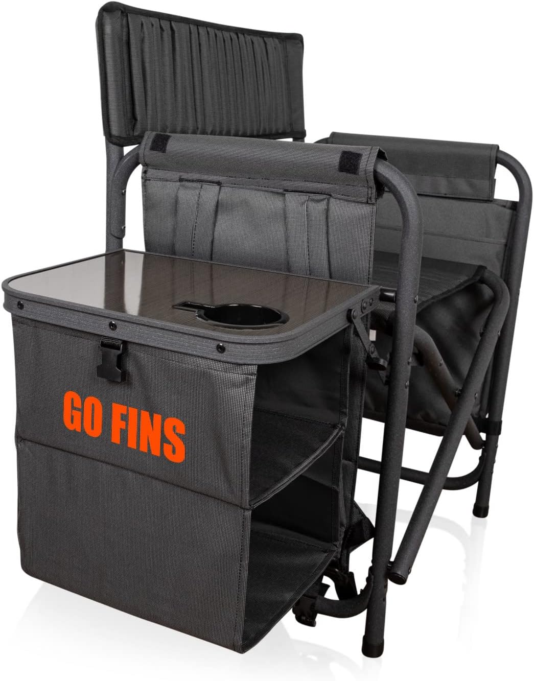 Picnic TIME NFL Unisex-Adult NFL Fusion Camping Chair with Side Table and Soft Cooler, Beach Chair for Adults, Lawn Chair