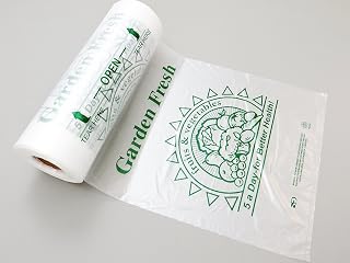 Royal 12"x 20" HDPE Produce Rolls Plastic Bags 5 A-Day, 4 Rolls