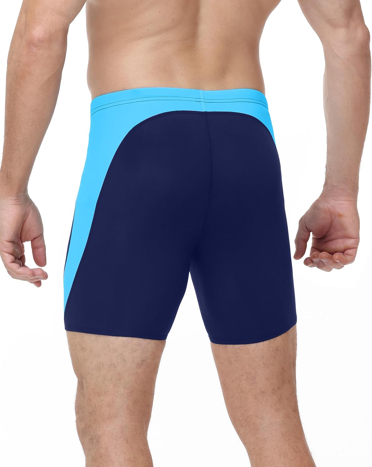 Roadbox Men's Athletic Swim Jammers, Quick Dry Competitive Racing Swimsuit | 5-6 inch jammer length. Quick-dry performance. Nylon-spandex stretch. Drawstring fit for swim training and racing.