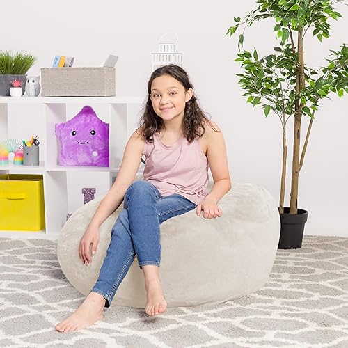 Miniatura 3 de Posh Creations - Puff para niños, adolescentes y adultos, incluye funda extraíble y lavable a máquina, tamaño grande de 38 pulgadas, suave pelo