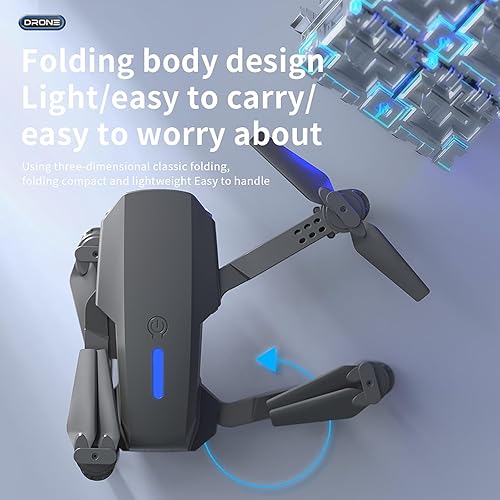 Miniatura 4 de Drone With Camera Dual 1080p HD , Foldable Fpv Drone Easy To Carry Mini Drone Trajectory Flight By App Control, Altitude Hold & Headless Mode And