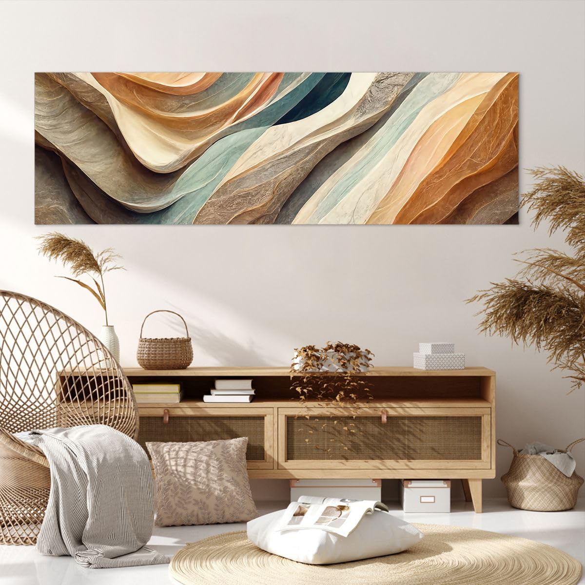 Lienzos Decorativos 160x50cm Cuadro Sobre Lienzo Moderno Mujer Limones Minimalismo Grande XXL Dormitorio Cocina Cuadros Pared Imágenes Cuadros Decoracion Salon Wall Art Prints Decor AB160x50-6027
