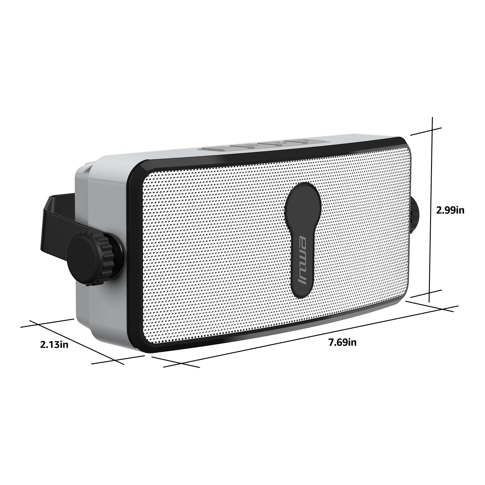 Inwa Altavoz Bluetooth Pared, IPX5, Sincronización de 100 Altavoces, Conexión Teléfono Móvil, Echo Dot, Adecuado para Interior/Bajo el Alero/Garaje (2 Altavoces, 2"+2", 20W, MZ511)