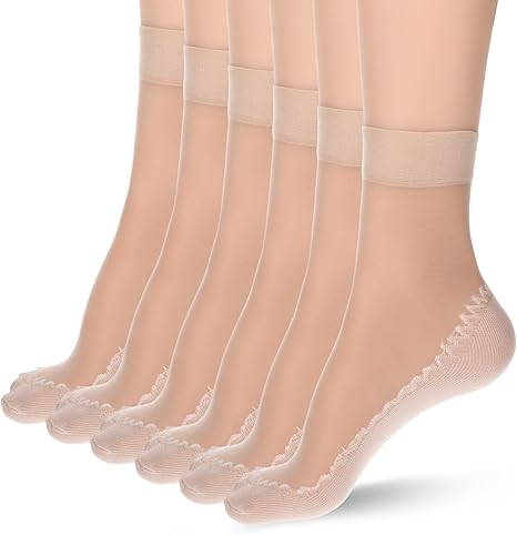 20 paar nylon sokken voor dames, transparante nylon sokken, fijne