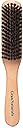 GranNaturals Boar Bristle Slick Back Hair Brush - Soft/Medium Smoothing Hairbrush to Style, Polish, & Lay Hair Down Flat to Create a Sleek Frizz Free Hairstyle for Women and Men - Wooden Handle