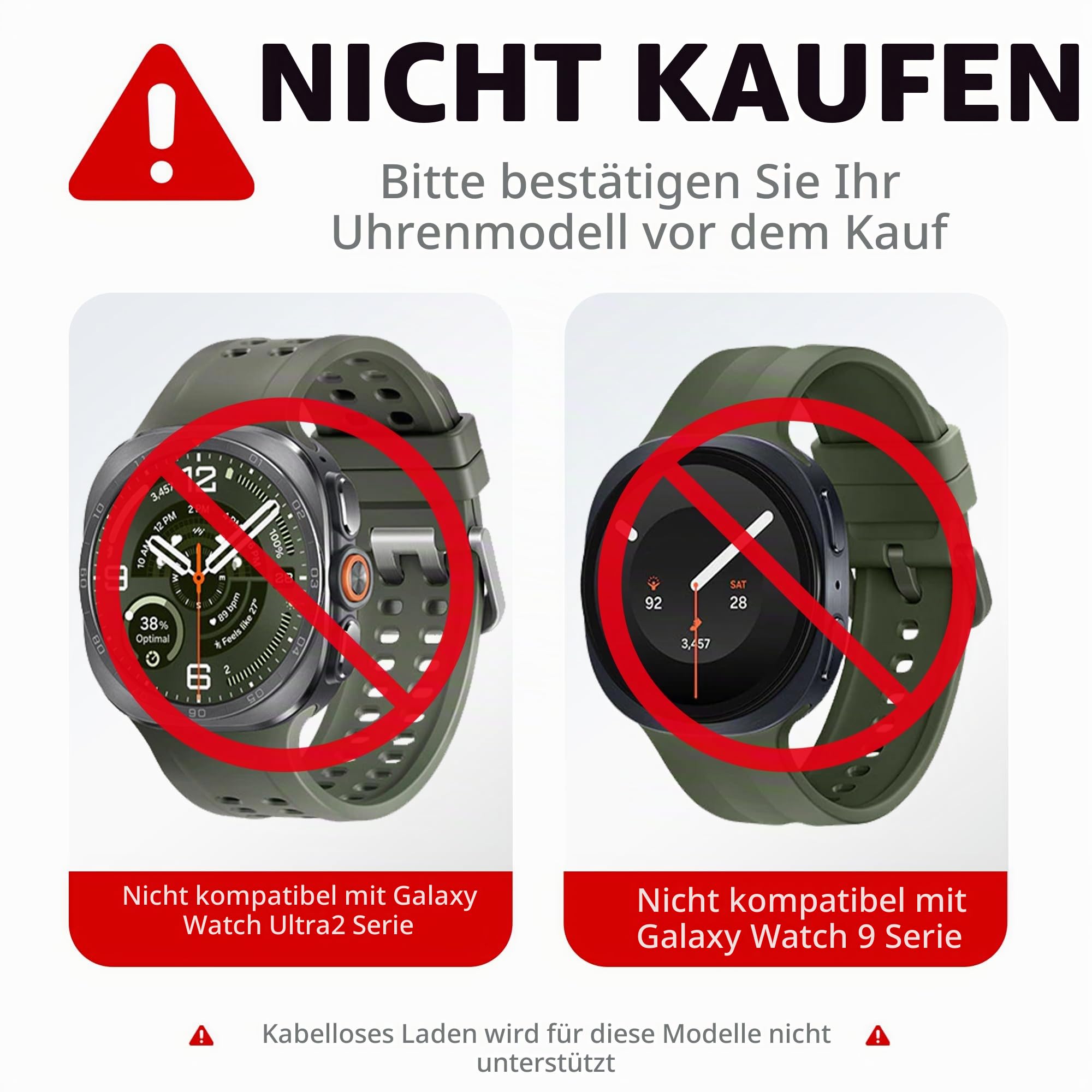 4-in-1 Ladestation Kompatibel mit Samsung Geräte mit Wecker & LED Licht - Kabelloses Schnellladegerät - Für Galaxy S25/Z Flip 6, Watch 7/Ultra, Buds 3 Pro - Schreibtisch & Nachttisch Organizer