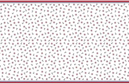 Cubierta rectangular náutica de plástico para mesa, 54 x 84 pulgadas