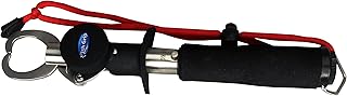 Pactrade Marine Stainless Steel Fish Lip Grabber Gripper Fishing Grip Grab with Scale max 33lbs / 15Kgs Measurement Ruler Approx. 3ft