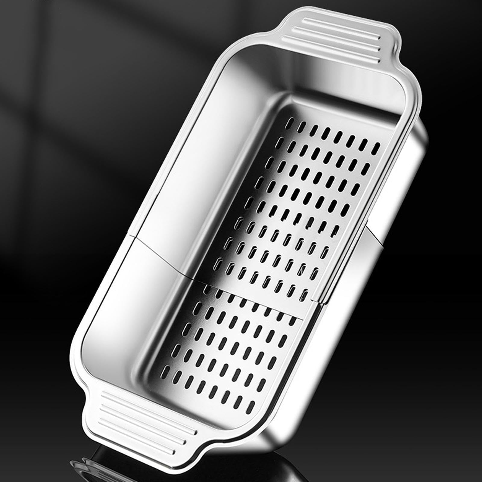 Escurridor Expandible Sobre El Fregadero Escurridor de Lavado Telescópico | Colador De Acero Inoxidable Para Frutas Pasta Utensilios De Cocina Y Batería Cocina Hogar Apartamento Restaurante Encime