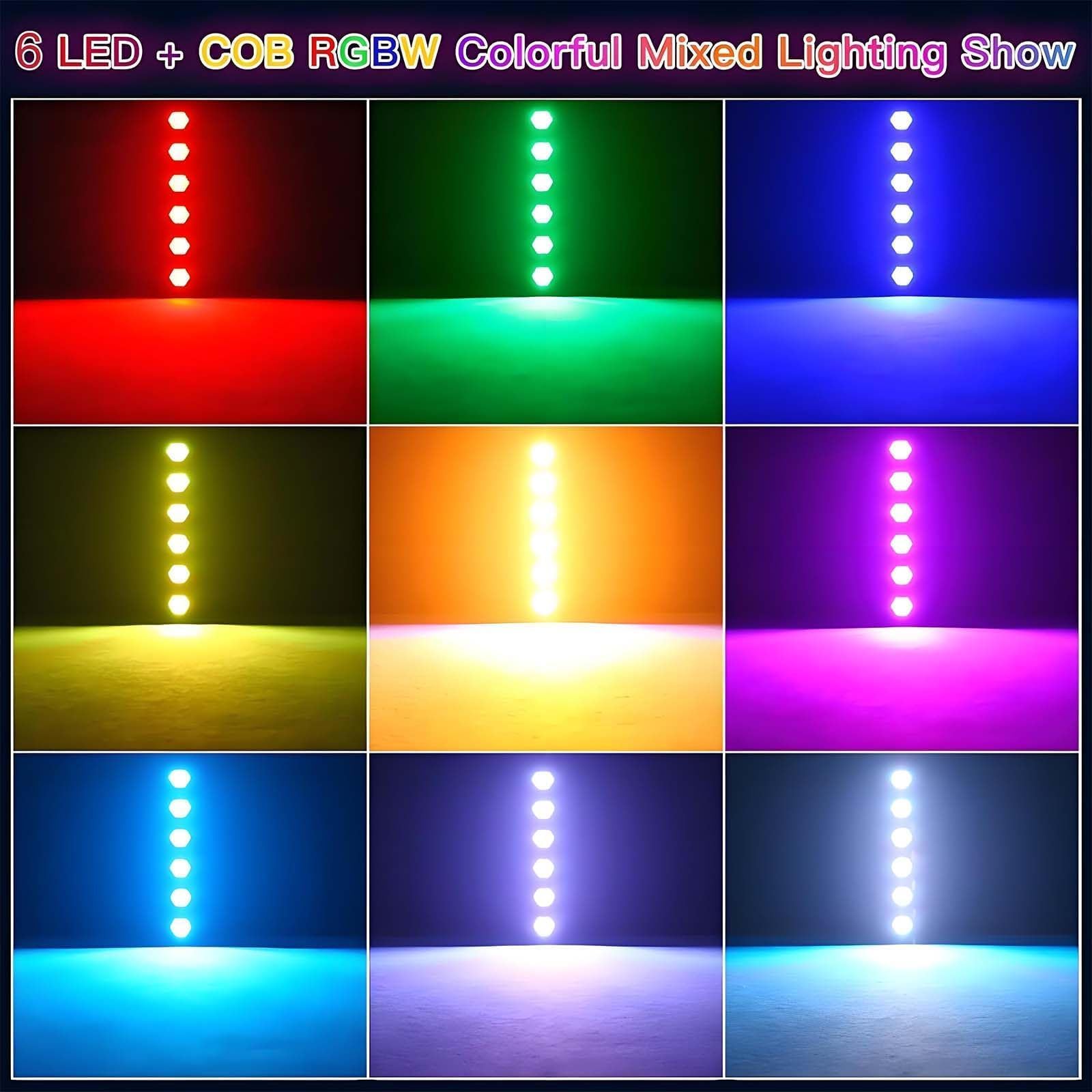 Luci da palcoscenico RGB, 260 W Vintage DJ COB Par Light con controllo DMX512 per club, feste, matrimoni, eventi musicali, spettacoli dal vivo