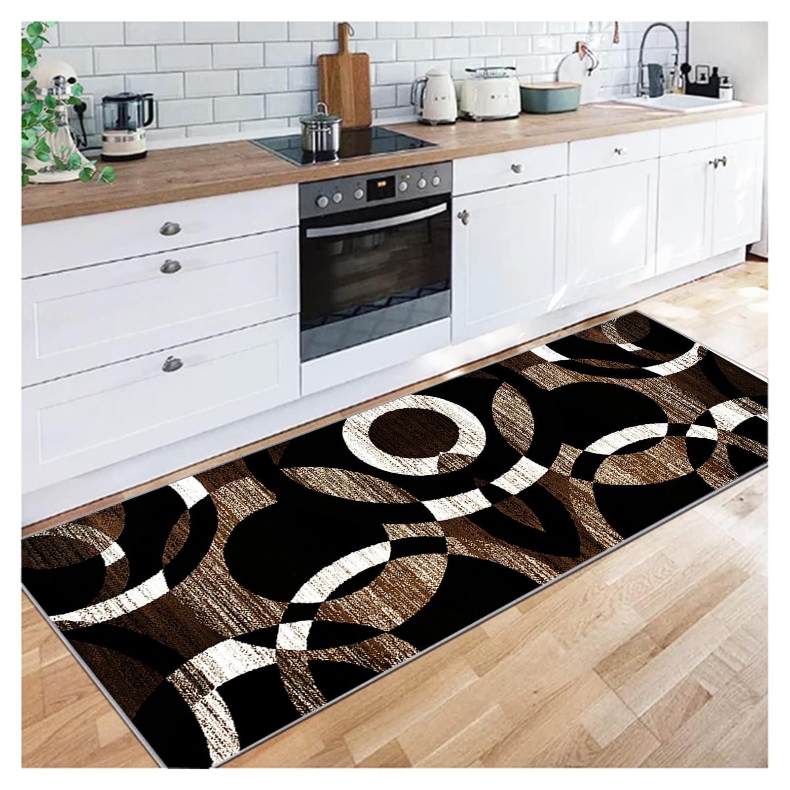Tappeto Corridoio Lungo 2.3 Metro Tappeto Passatoia Cucina Antiscivolo,Moderno Tappeto Runner Lavabile in Lavatrice per Cucina Salotto Camera da Letto Ingresso Casa Corridoio 70x230 cm
