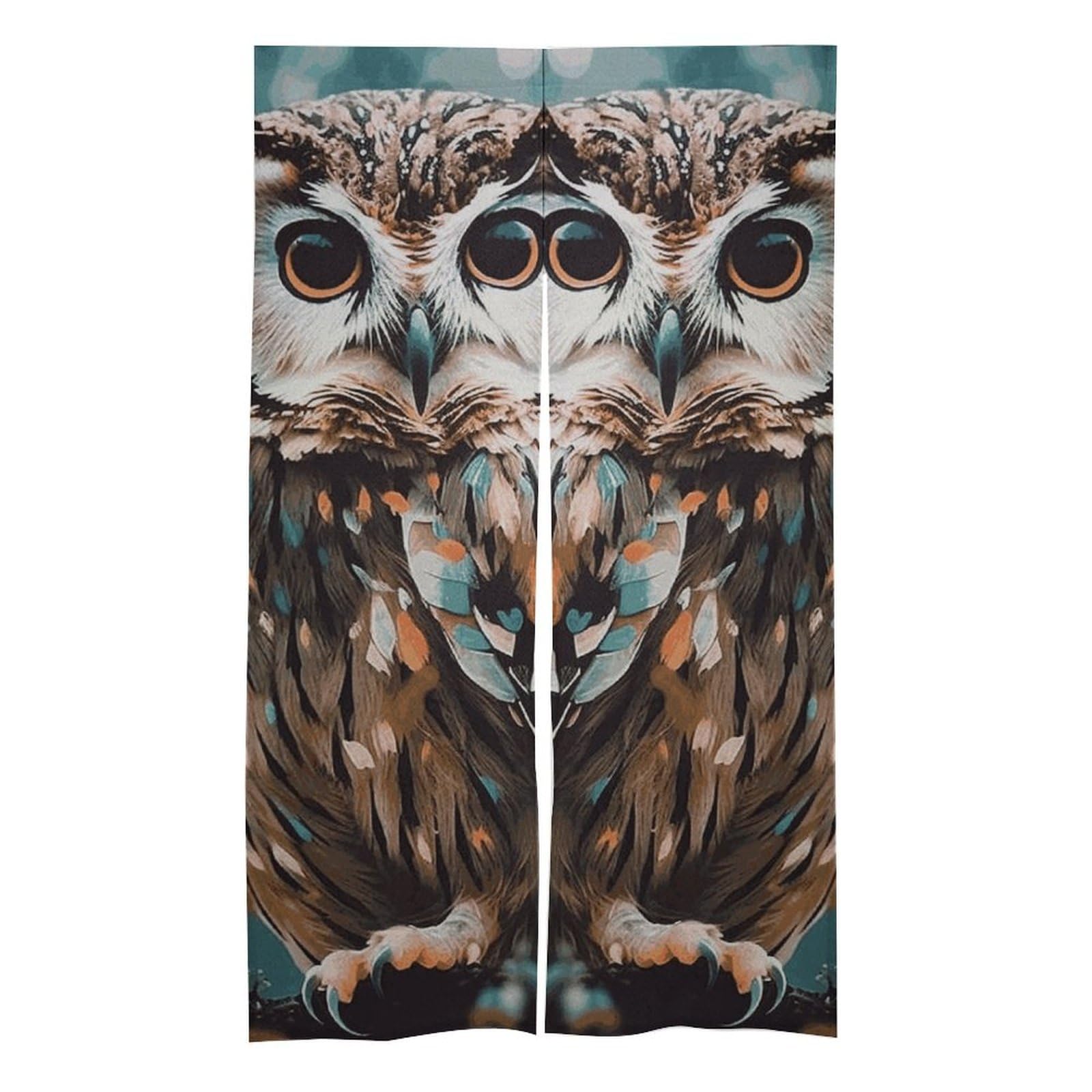 Rideau de porte hibou en chanvre pour sublimer votre entrée