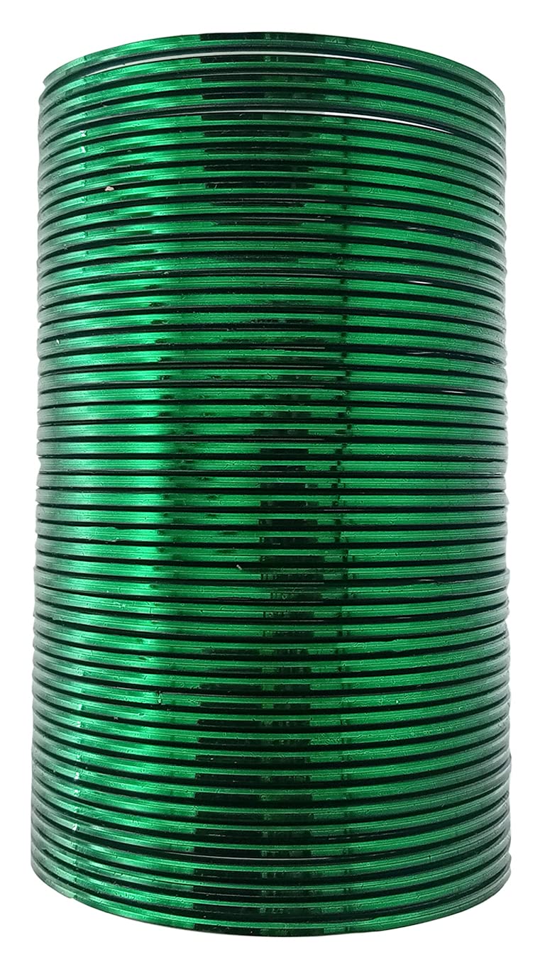 The Golden Cascade Dark Green Glossy Plain Bangles | Chudi for Women | Metal Bangles for Ladies | Shining Bangle for Wedding (Pack of 24) (Dark Green, Medium 2-6) (B0C1CDYNSH) Amazon Price History, Amazon Price Tracker