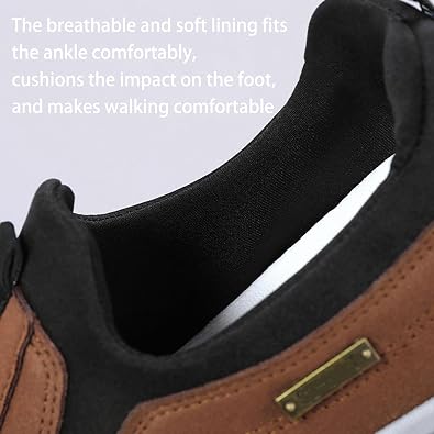 Orthopedic Shoes for Men,Men's Walking Running Comfortable Tennis Sneakers Breathable Athletic Gym Workout Training Fashion Sneakers Non-Slip Lightweight Hiking Outdoor Trekking Casual Shoes