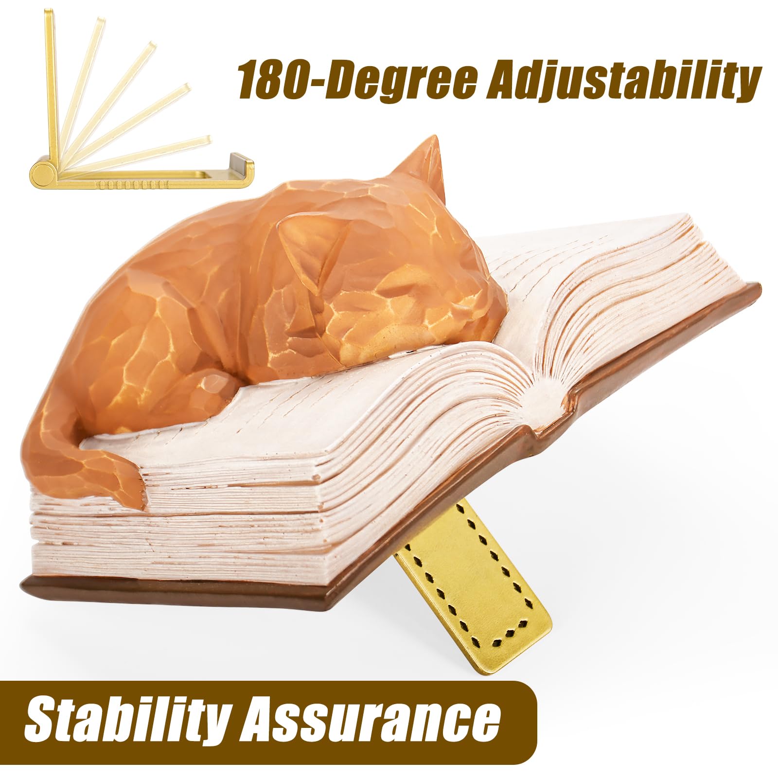 Lasuroa 2pcs Marque-Pages Chat Pour Femmes, Jolis Marque