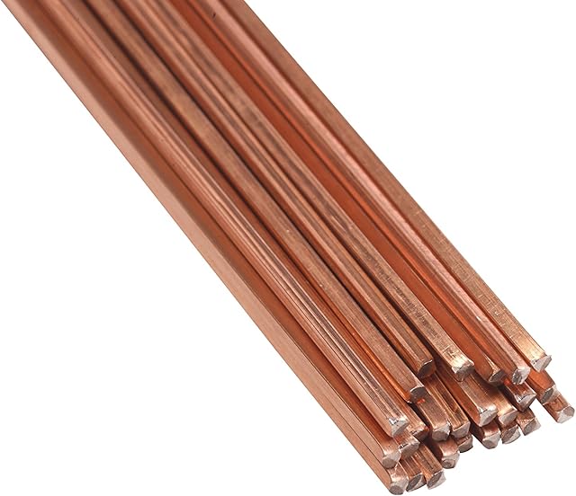 ROTHENBERGER Industrial Copper brazing Alloy for Pipe Connections, gutters, Tinsmith Work Made of Copper - 2x333 mm