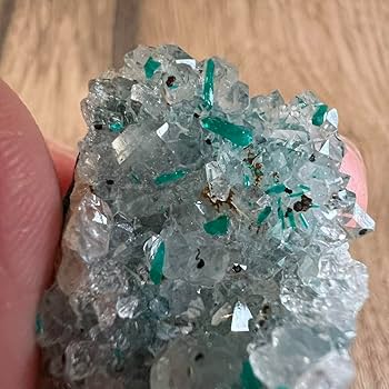 Amazon.co.jp: ダイオプテーズ 水晶 A1 共生 鉱物 標本 原石