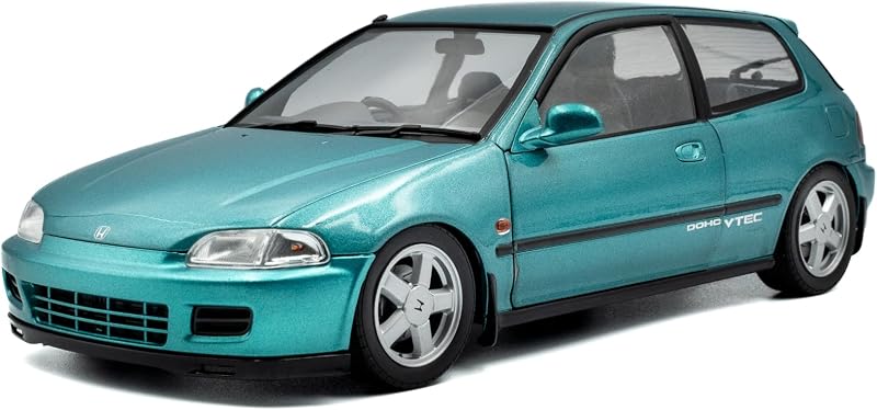 Solido 1:18 Scale Honda Civic (EG6) Aztec Green Pearl 1991 Diecast Model Car S1810405