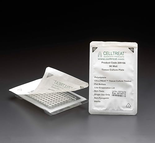 Miniatura 2 de Celltreat 229105 Plato múltiple tratado con tapa para cultivo de tejidos de 6 pocillos, estéril, área de crecimiento celular de 1.5 in², paquete