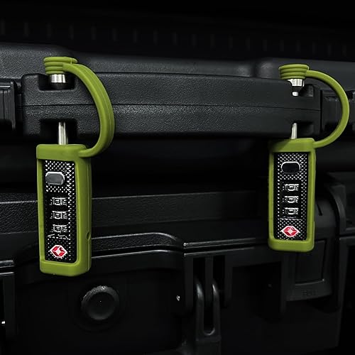 LAFENLIN Cerraduras de viaje para armas de fuego aprobadas por la TSA, estuche rígido para pistola, cerradura de caja de transporte para pistola,