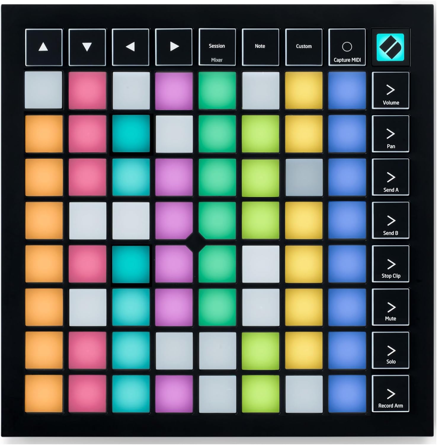 Novation Launchpad X Grid Controller for Ableton Live Bundle with Headphones and 4 Port USB Hub (3 Items)