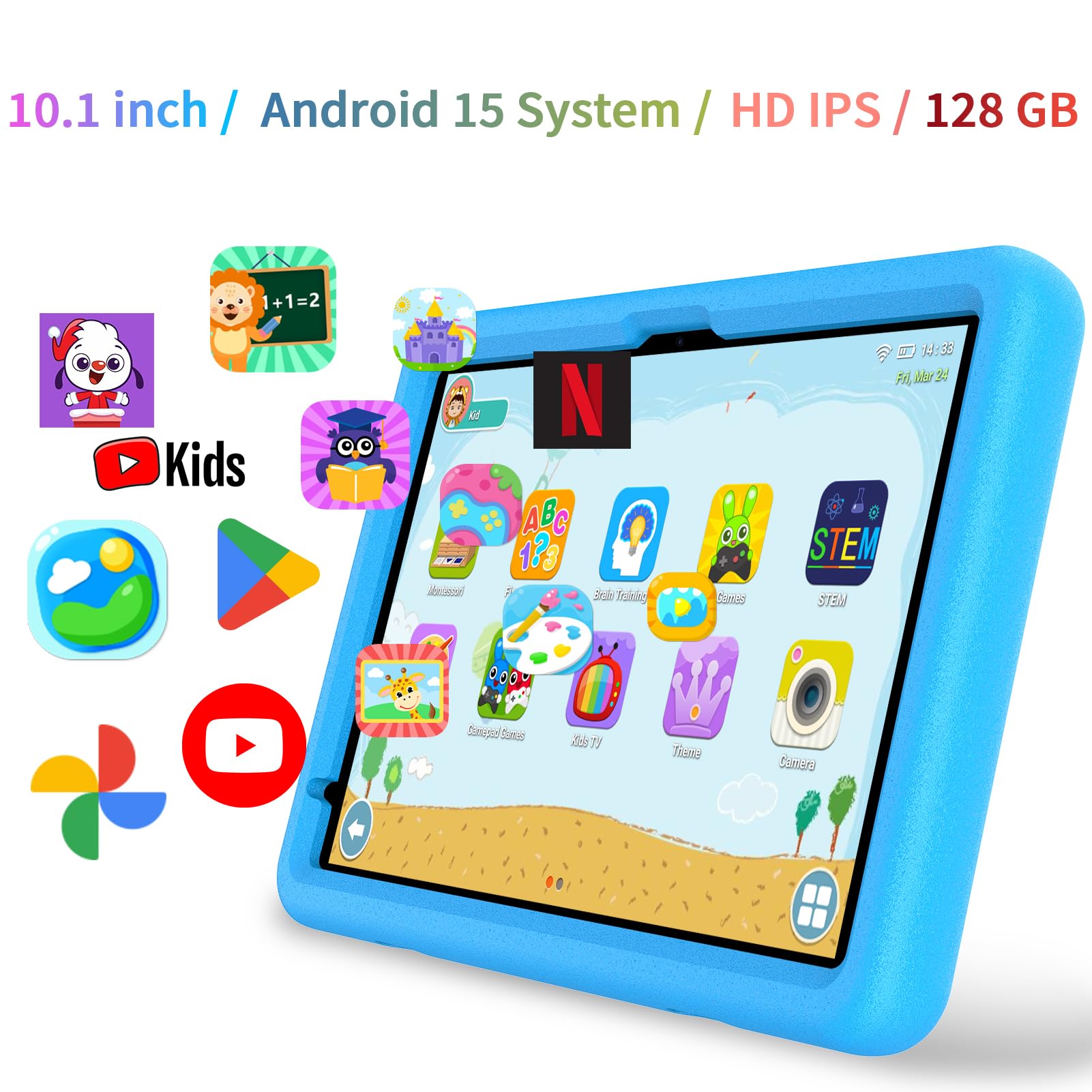タブレット Android15 Wi-Fi 無線投影 動画 サブ 子ども キッズ Amazon.co.jp: PRITOM キッズタブレット 10インチ Wi-Fiモデル