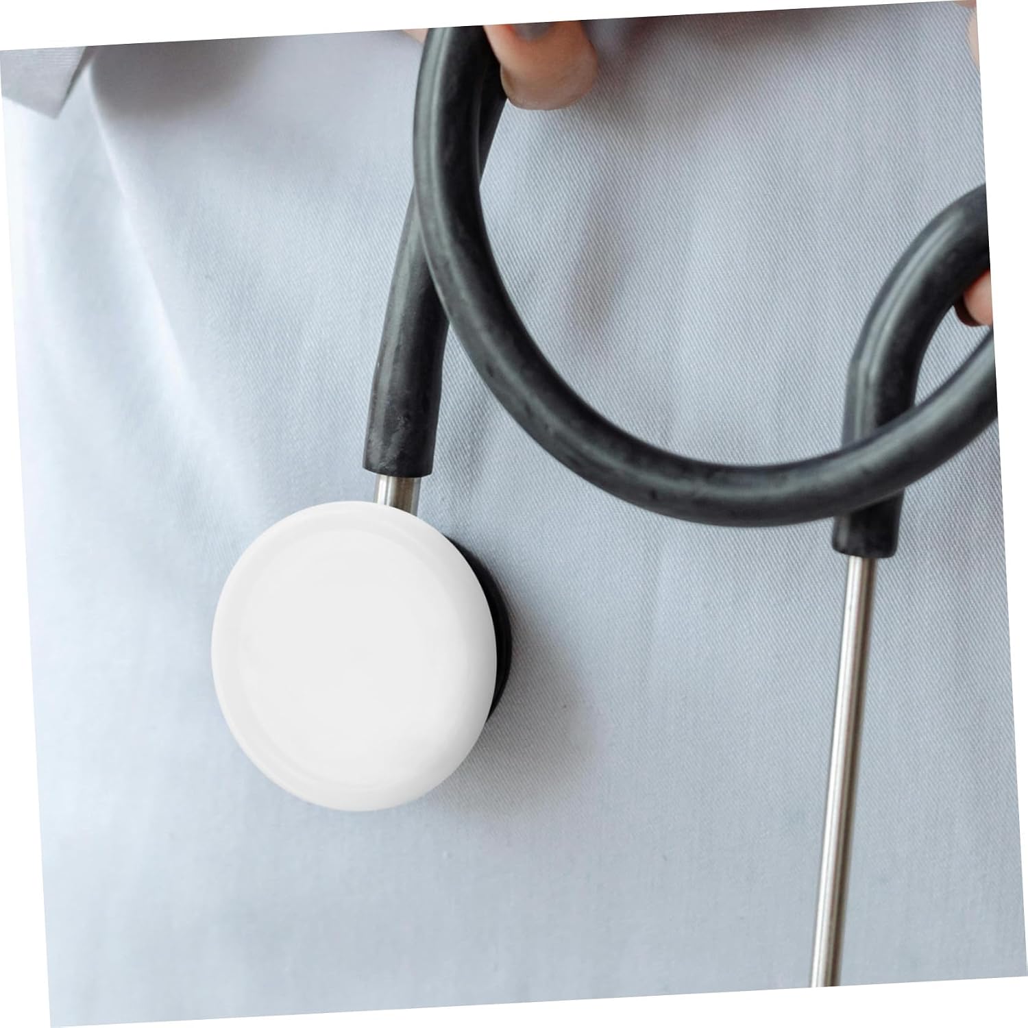 20pcs Silicone Stethoscope Protective Covers Kit with Easy to Clean Design, White Stethoscope Spare Parts Sleeve for Professionals and Nurses
