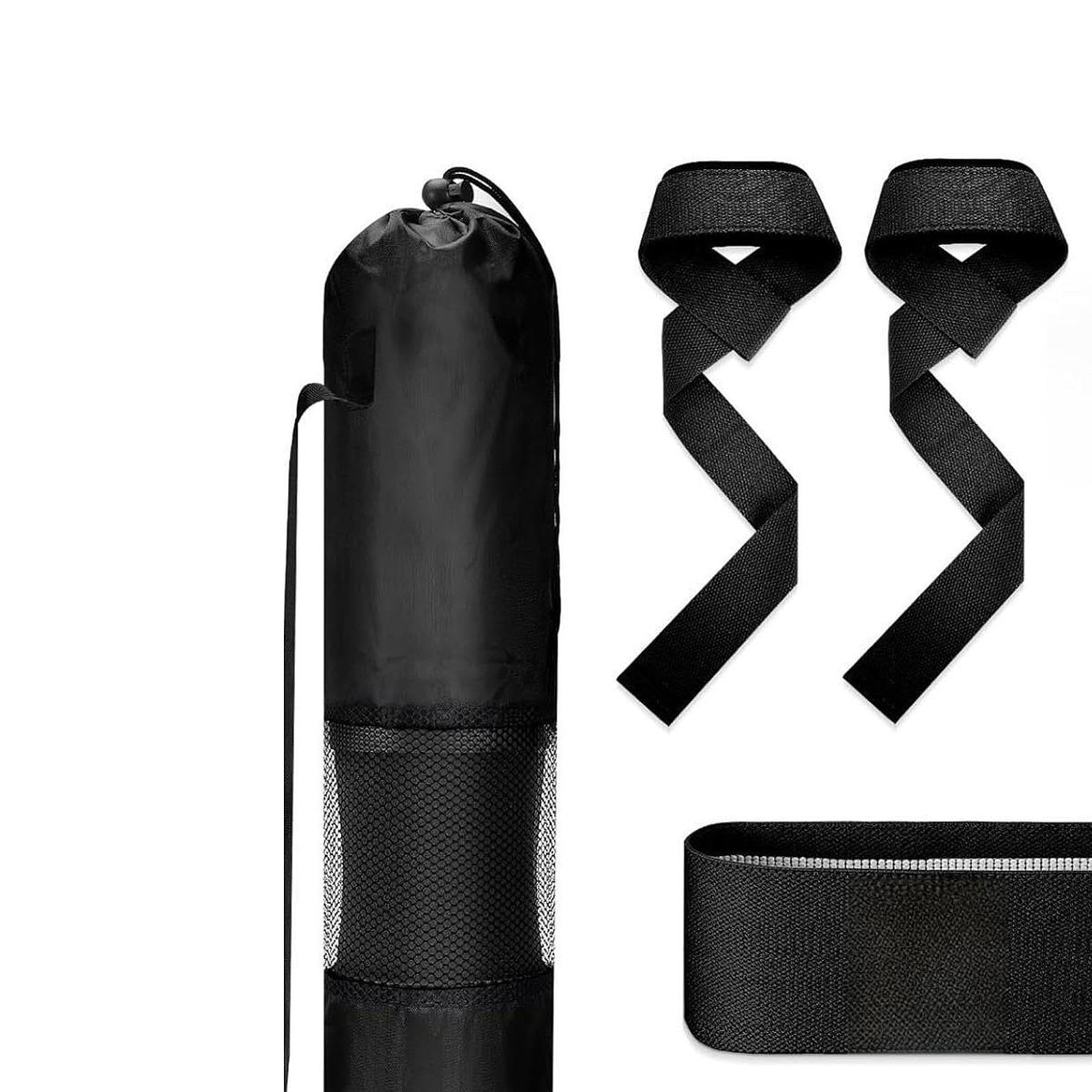 Langhantelpolster Set für Kniebeugen, Schulter & Nackenschutz mit Widerstandsband, Stangenkissen für Hip Thrust, Gewichtheben, Fitness