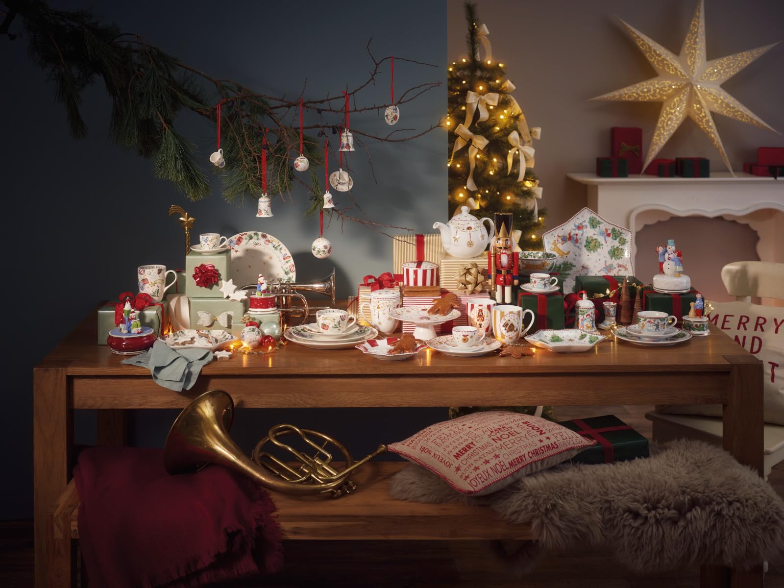 Hutschenreuther Collezione di Natale 2025 - Campana in porcellana, 7 cm