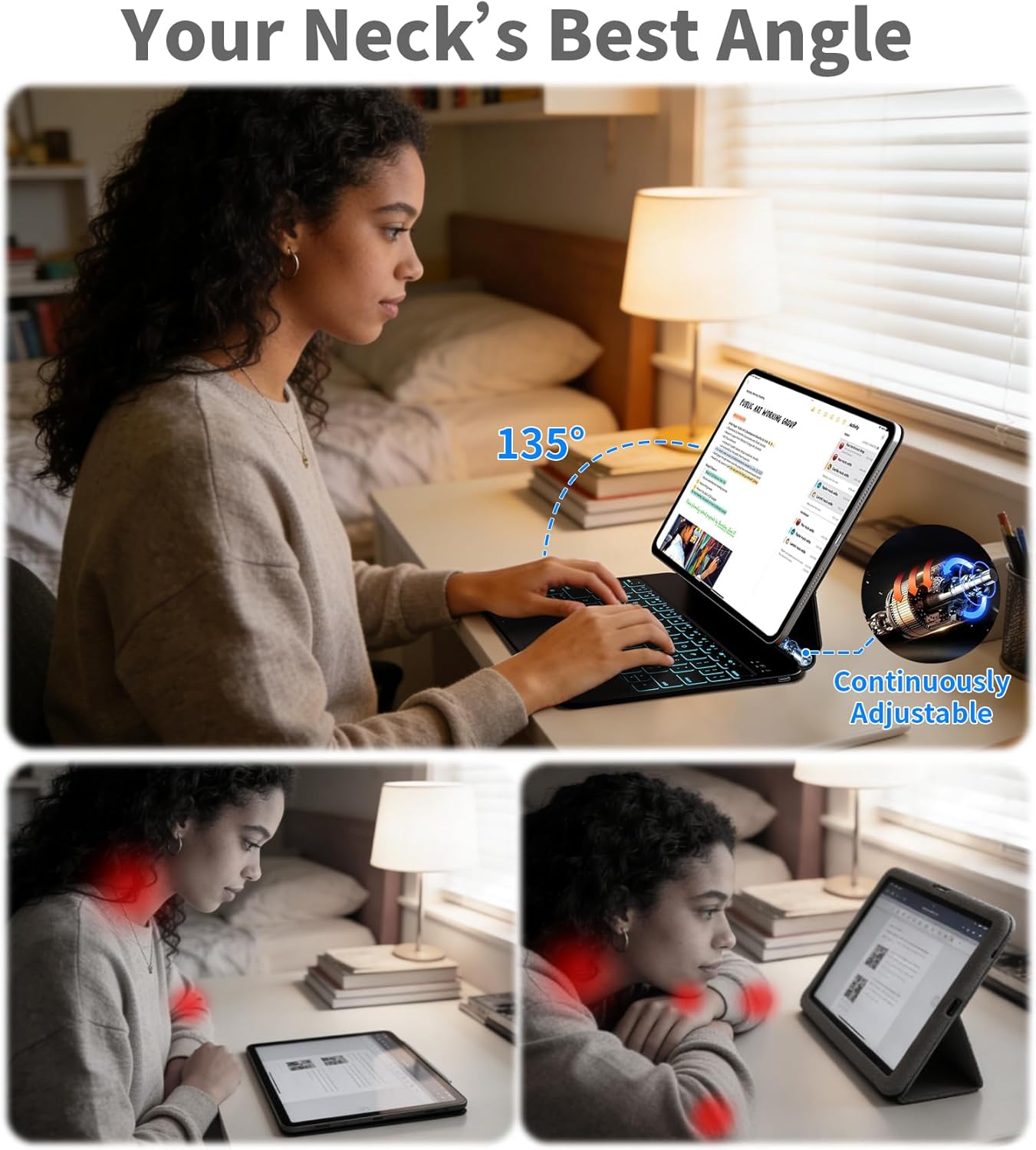 Magic Keyboard for iPad Air 11-inch (M3/M2), Uninterrupted View, Snap Tight, iPad Pro 11-inch (4/3/2/1 Gen) Case Keyboard, Effortless Command with Comfort Angle for Air 10.9-inch 5/4th, Black