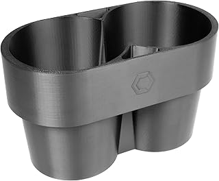 Ricreo: Porta Objekte Abarth - Cup Holder Extension for Abarth 500/595 and Fiat 500 - Multifunctional Organiser for Smartphone, Keys, Coins - Plastic