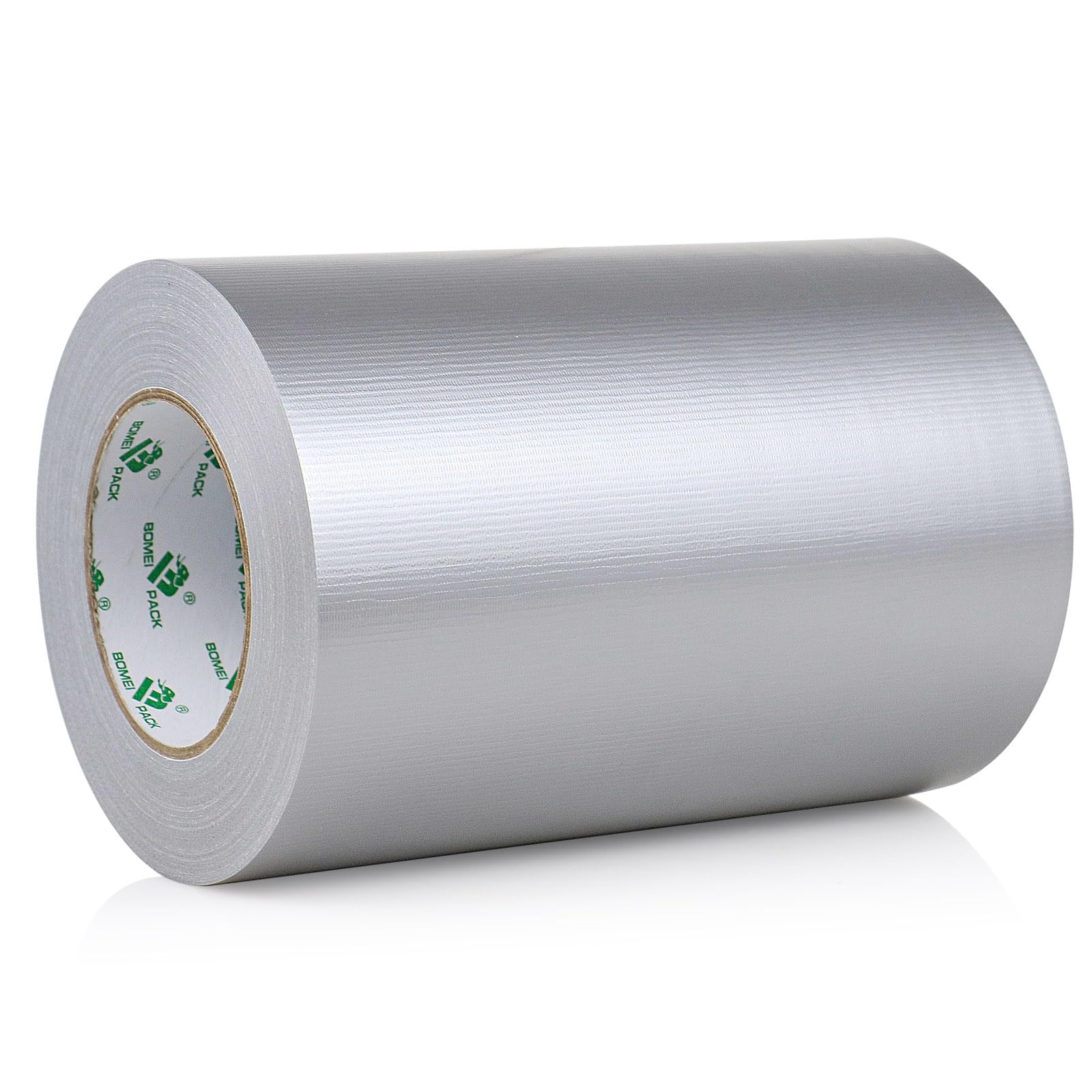 BOMEI PACK Cinta blindada extra fuerte, color plata, 50 m x 200 mm, cinta de reparación impermeable para interior y exterior, cinta de reparación con fuerte fuerza adhesiva