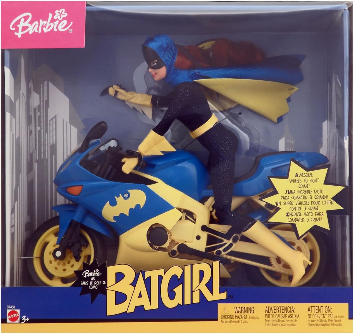 Barbie as Batgirl on Motorcycle