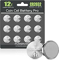POWEROWL CR2032 High Capacity Lithium Batteries 12 Pack - Long-Lasting 3V Coin Cells for AirTag, Key Fobs, Remotes, Scales