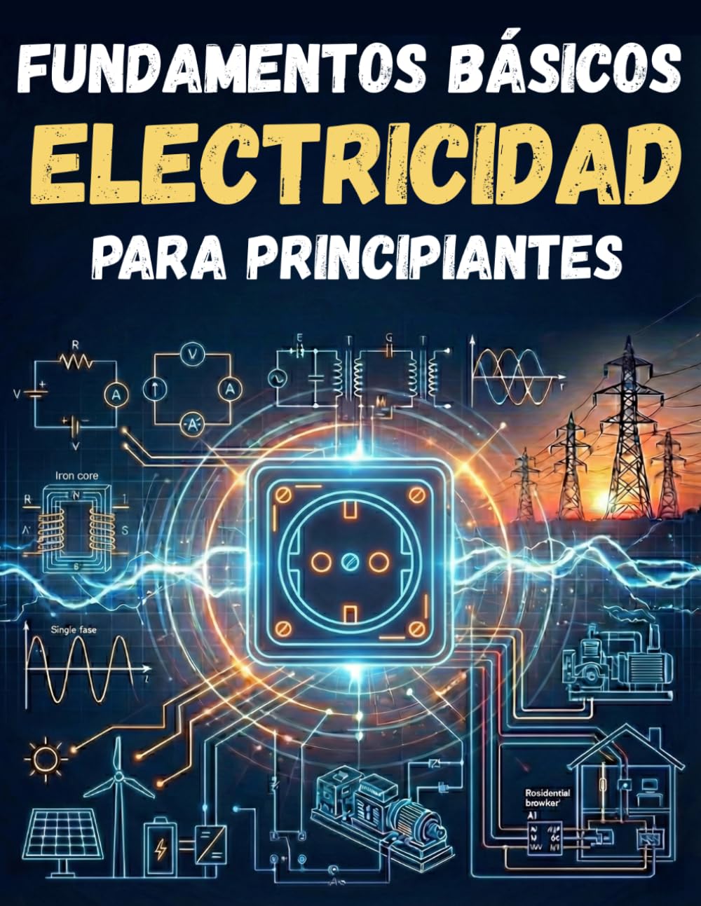 FUNDAMENTOS BÁSICOS DE ELECTRICIDAD PARA PRINCIPIANTES: Todo lo necesario para aprender sobre electricidad. Guía completa