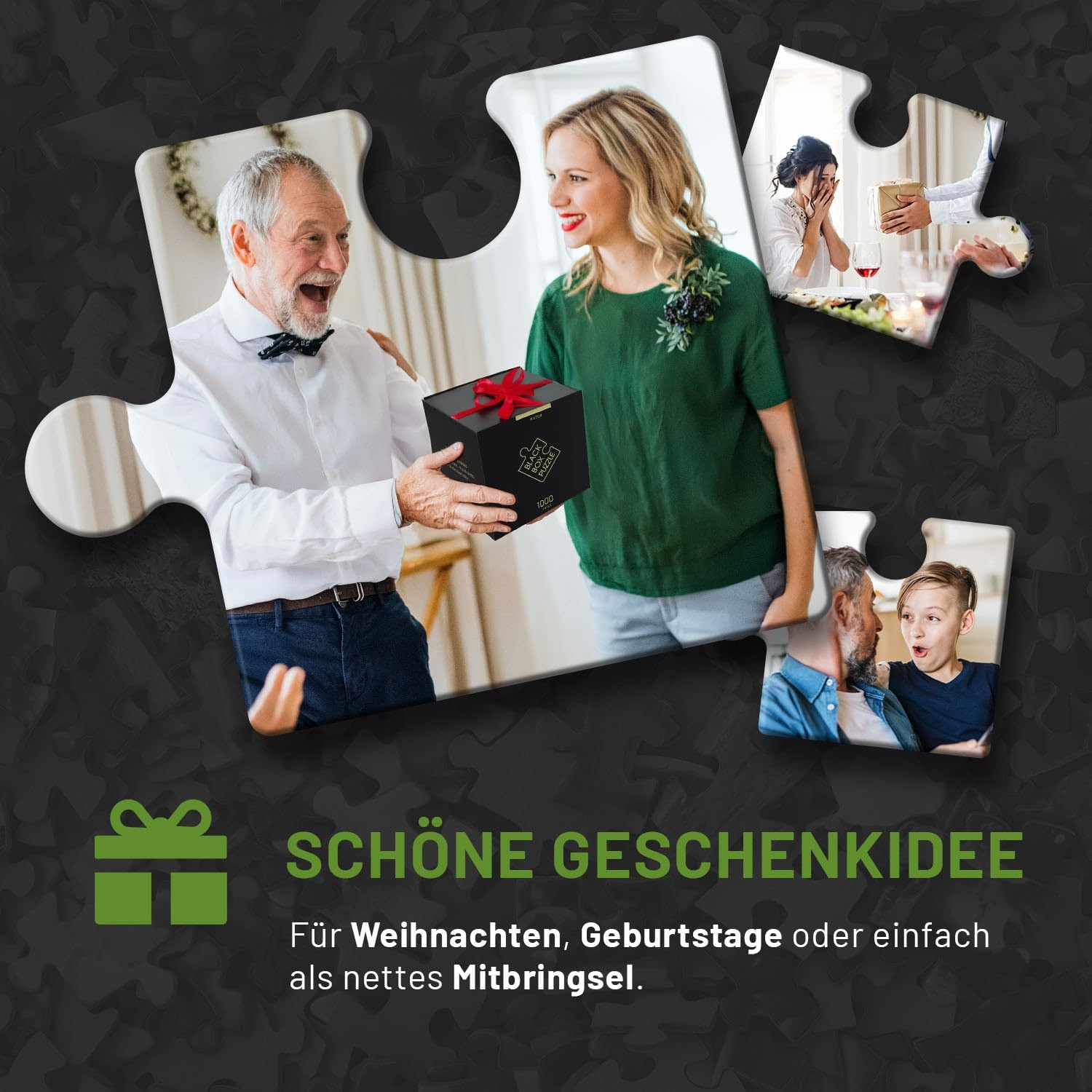 Black Box Puzzle 1000 Teile, Blackbox Puzzel mit Überraschungs-Motiv ohne Vorlage, Impossible Puzzle schwer für Erwachsene und Kinder ab 14 Jahren, Landschaft Edition 2021