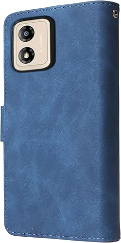 Miniatura 6 de Asuwish Funda compatible con Motorola Moto E13 y protector de pantalla de vidrio templado, funda de cuero con tapa para tarjetero, accesorios para