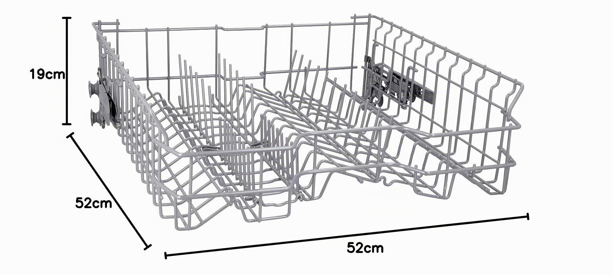 LPPP Panier supérieur compatible avec Bosch Siemens 20000272 | Panier supérieur pour Neff Constructa Balay Viva Profilo Pitsos Koenic, 520 x 520 x 185 mm, pour lave-vaisselle