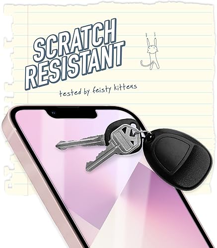 Miniatura 4 de Smartish Protector de pantalla para iPhone 13 mini - Tuff Sheet - Vidrio templado resistente a los arañazos con herramienta de alineación -